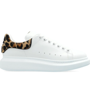 Alexander McQueen Oversize Blancas con Talón Leopardo