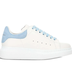 Alexander McQueen Oversized Blancas con Cordones Azul Cielo y Talón Azul