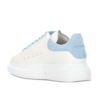 Alexander McQueen Oversized Blancas con Cordones Azul Cielo y Talón Azul