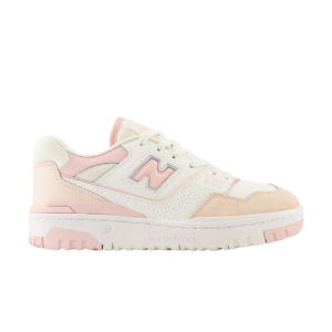 New Balance 550 Blancas con Rosa y Beige