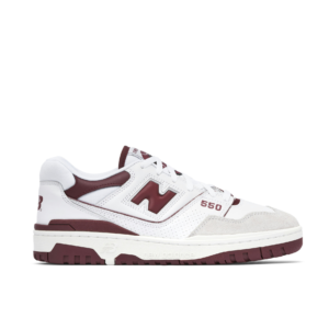 New Balance 550 Blancas y Burdeos