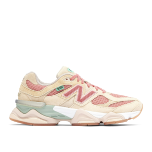 New Balance 9060 Beige con Rosa y Verde Agua