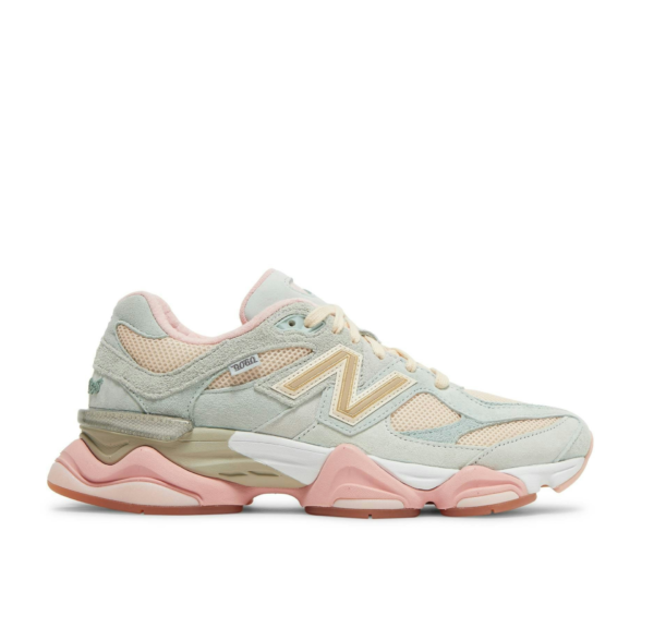 New Balance 9060 Verde Menta con Rosa Pastel y Beige