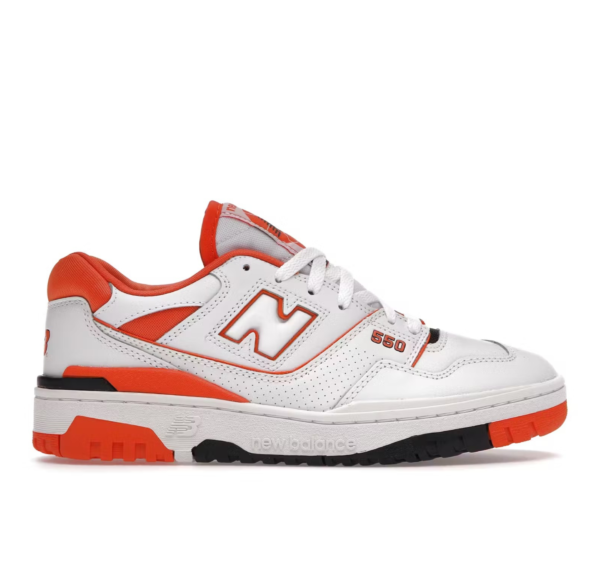 New Balance 550 Blancas y Naranjas