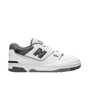 New Balance 550 Blancas con Gris y Negro