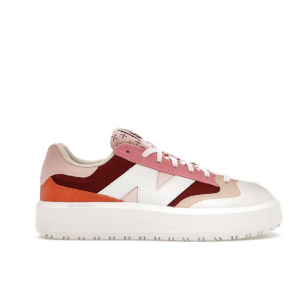 Diseño sin título - 2025-12-28T032113.197 New Balance 550 Blancas con Rosa, Burdeos y Naranja
