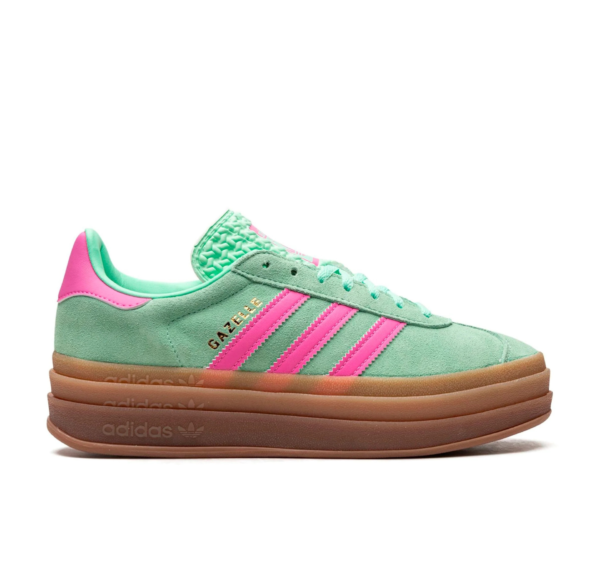 Adidas Gazelle Bold Verde Menta y Rosa