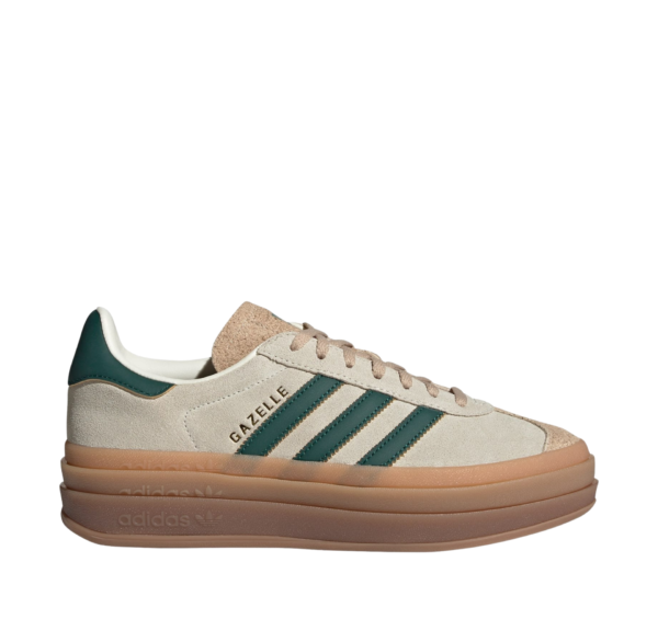 Adidas Gazelle Bold Beige y Verde