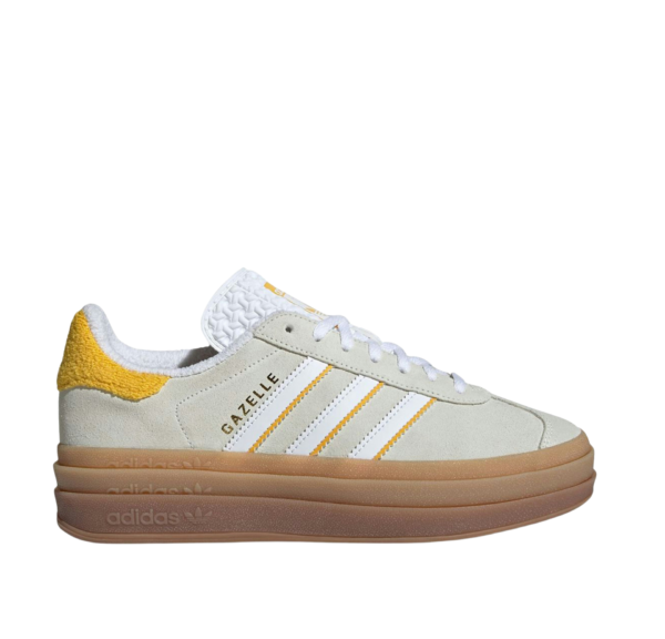Adidas Gazelle Bold Blancas y Amarillas