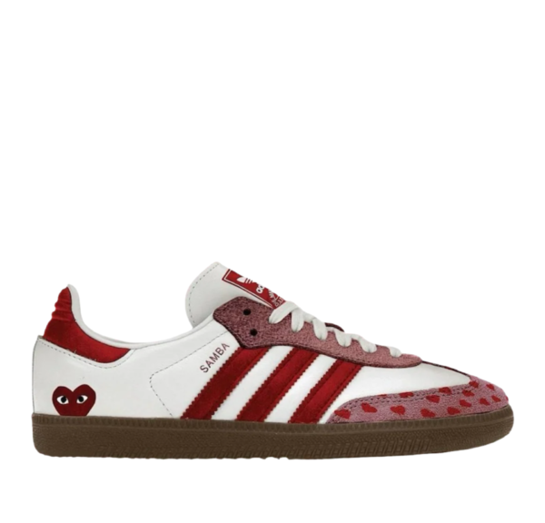Diseño sin título - 2026-01-03T012301.870 Adidas Samba x Comme des Garçons PLAY Blancas y Rojas