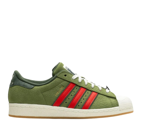 Adidas Campus Verde Oliva y Rojas