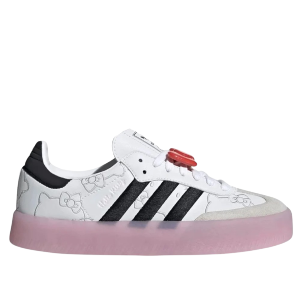 Adidas Gazelle Bold x Hello Kitty Blancas y Rosas