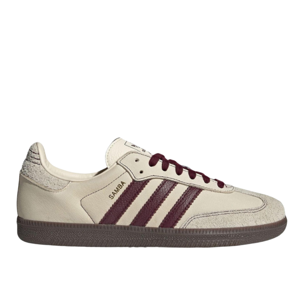 Adidas Samba Crema y Burdeos