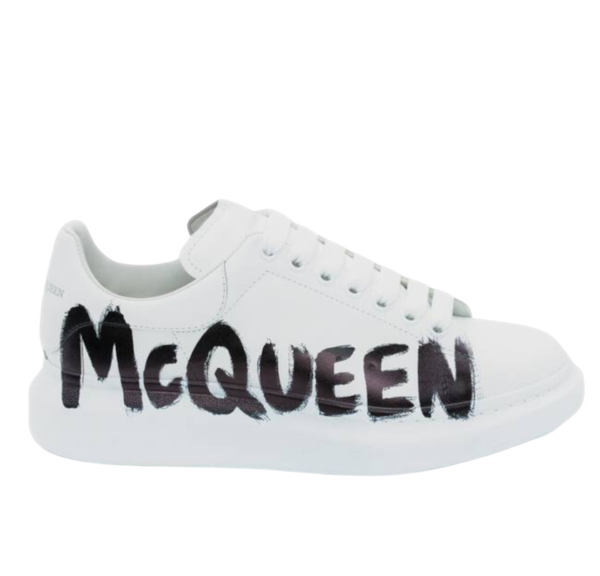 Alexander McQueen Oversized Blancas con Logo Lateral Negro