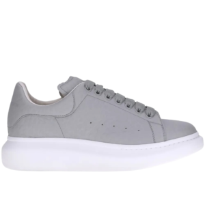Alexander McQueen Oversized Blancas con Ribete Gris y Cordones Grises