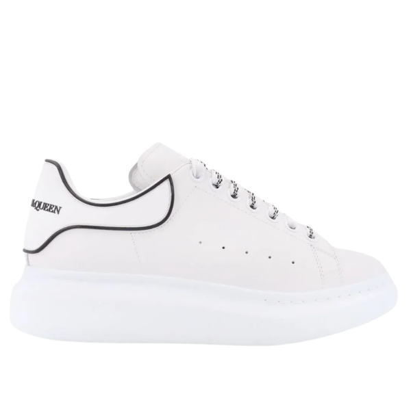 Alexander McQueen Oversized Blancas con Talón Blanco y Ribete Negro