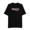 Camiseta Balenciaga Negro con Logo Bordado