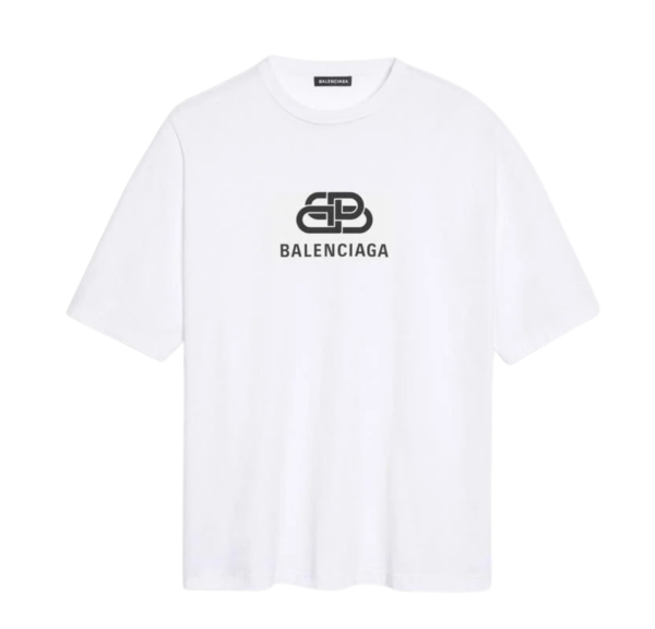 Camiseta Balenciaga Logo Double B Blanco – Oversize
