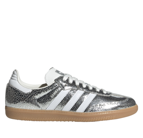 Adidas Samba Plateadas Metalizadas