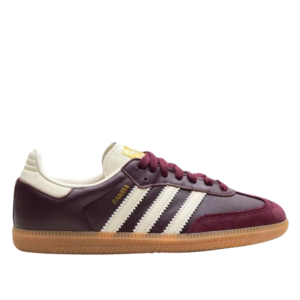 Adidas Samba Burdeos y Blanco con Suela de Goma