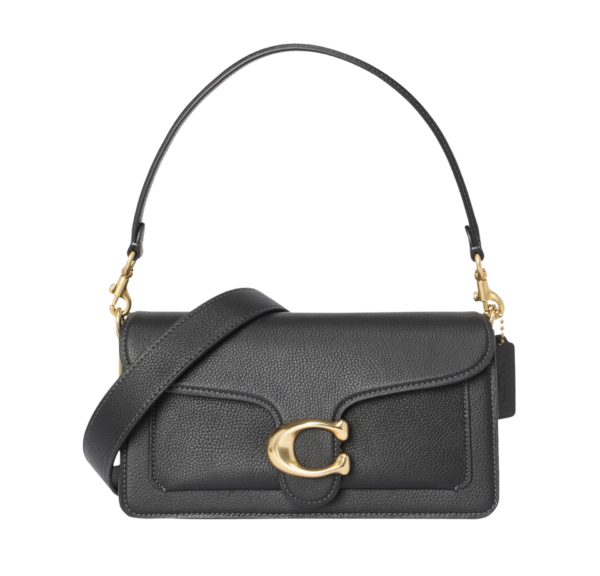 Coach Tabby Shoulder Bag Negro en Piel Granulada