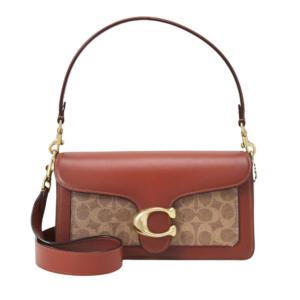 Coach Tabby Shoulder Bag en Signature Canvas Marrón con Detalles en Piel