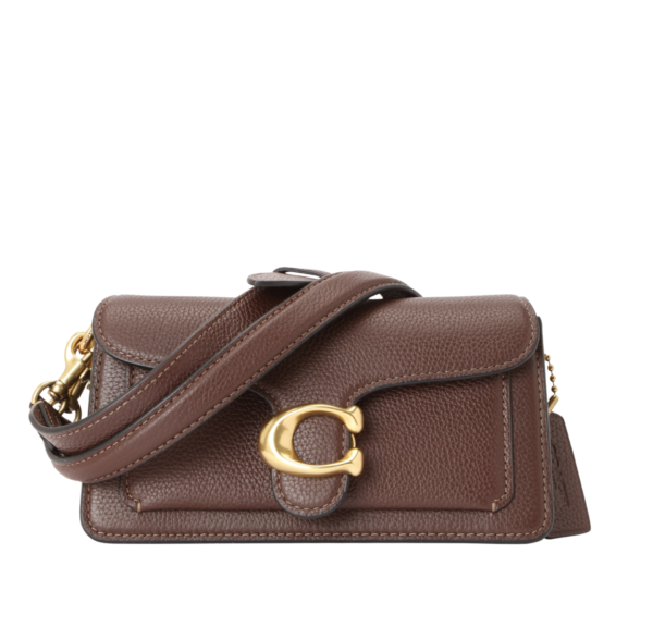 Coach Tabby Shoulder Bag Marrón en Piel Granulada