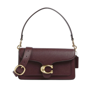 Coach Tabby Shoulder Bag Burdeos en Piel Granulada