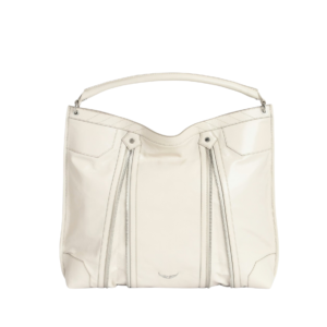 Zadig & Voltaire Large Hobo Blanco en Piel Lisa