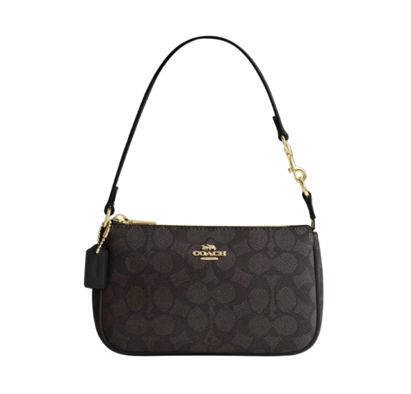 Coach Teri Shoulder Bag Marrón en Signature Canvas