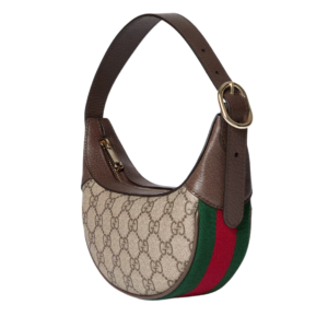 Gucci Ophidia Mini Hobo Bag en GG Supreme Beige con Banda Web