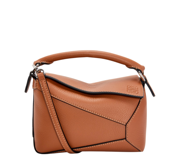 Loewe Puzzle Small Bag Marrón Cuero