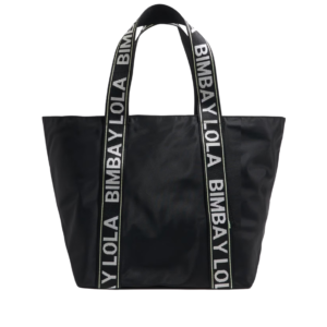 Bimba y Lola Tote Negro Asa Logotipada
