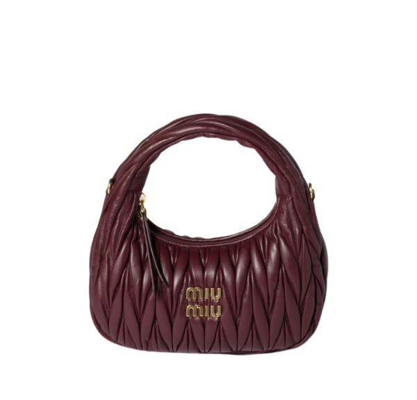 Bolso Miu Miu Acolchado Burdeos