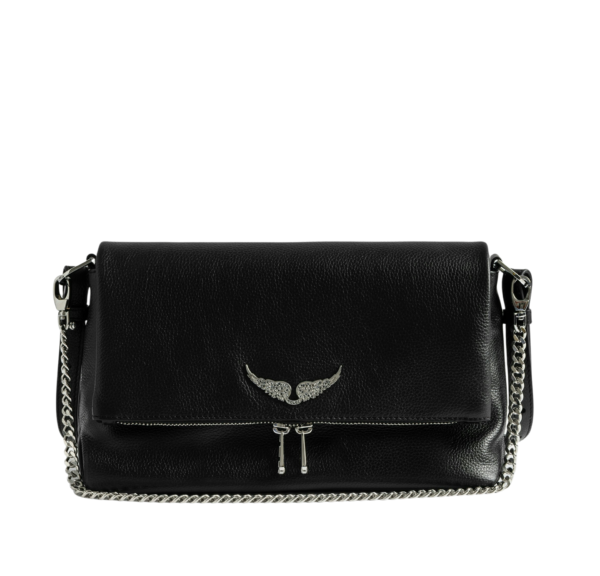 Zadig & Voltaire Rock Swing Your Wings clutch Negro