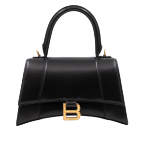 Balenciaga Hourglass Negro Logo Dorado