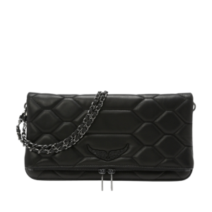 Zadig & Voltaire Bolso de Mano Rock Acolchado Negro