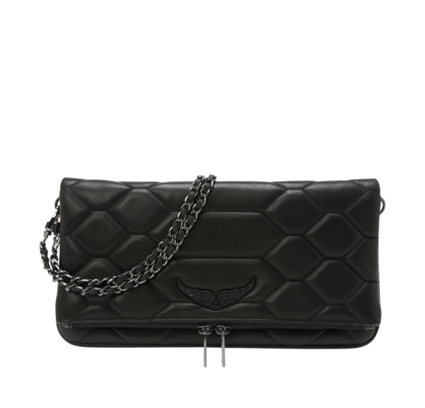 Zadig & Voltaire Bolso de Mano Rock Acolchado Negro