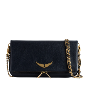 Zadig & Voltaire Rock Swing Your Wings clutch Negro Dorado