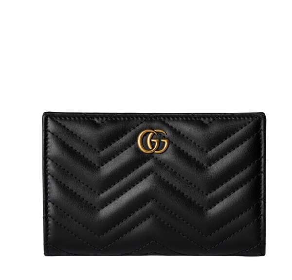 Bolso de Mano Gucci GG Marmont Negro Piel Acolchada