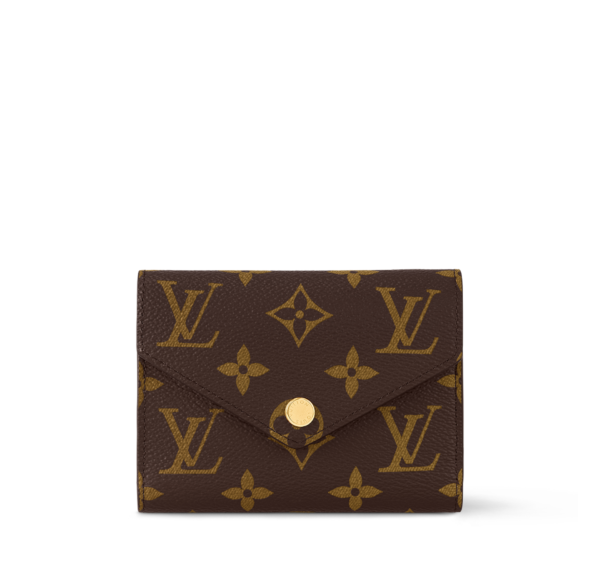 Cartera Louis Vuitton Victorine Monogram con interior rojo