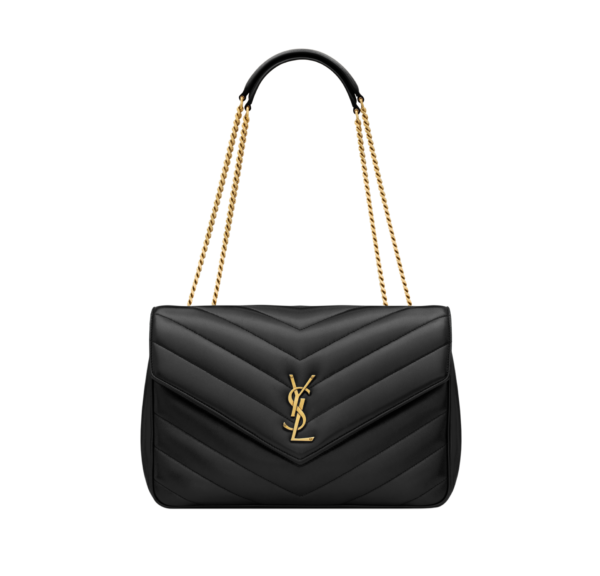 Diseño sin título - 2026-01-28T032308.182 Saint Laurent Loulou Negro Mini de Piel Acolchada