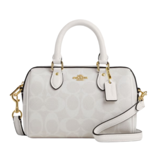 Coach Rowan Satchel Crema Monograma Signature