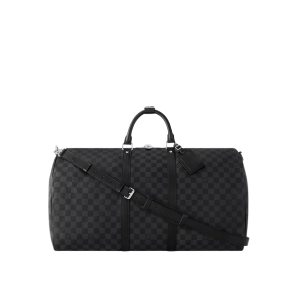 Bolso de viaje Louis Vuitton Keepall Bandoulière Damier Graphite