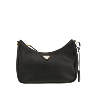Bolso de Mano Prada Negro de Piel Logo Triangular