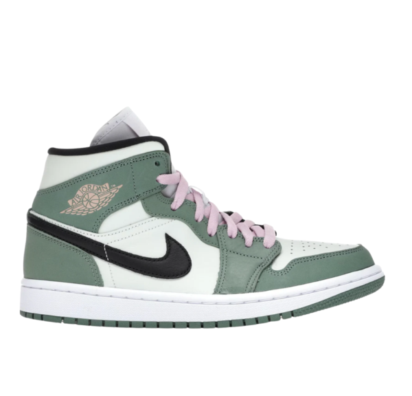 Air Jordan 1 Mid Green Pink